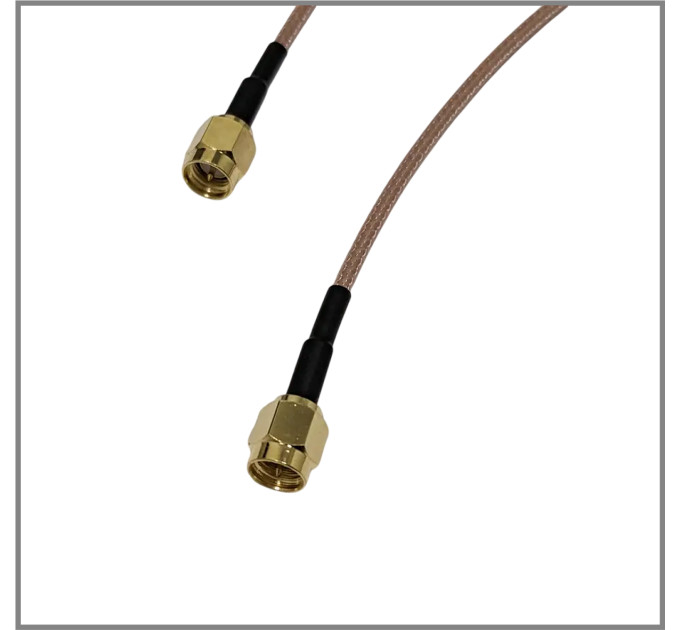 Пігтейл SMA-Male - SMA-Male ВЧ кабель перехідник RG316 довжина 30 см