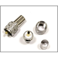 Роз'єм UHF-Male (PL259) на кабель RG-8/LMR400 під обтиск