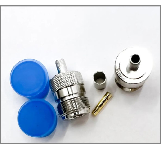 Роз'єм N-Type Female на кабель RG-58 під обтиск