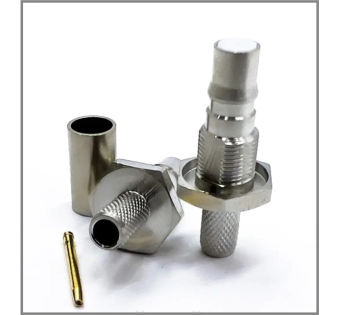 Роз'єм QMA-Female на кабель RG-58 під обтиск