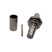 Роз'єм QMA-Female на кабель RG400 під обтиск