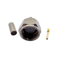 Роз'єм F-Male на кабель RG174 під обтиск