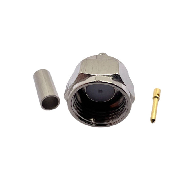 Разъем F-Male на кабель RG174 под обжим