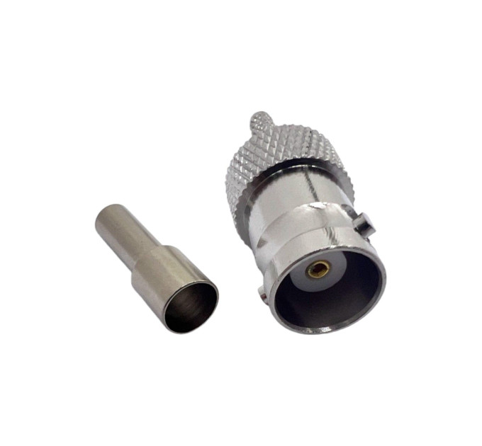 Разъем BNC-Female на кабель RG174 под обжим