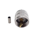 Разъем UHF-Male (PL259) на кабель RG316 под обжим