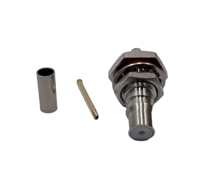 Разъем QMA-Female на кабель RG316 под обжим