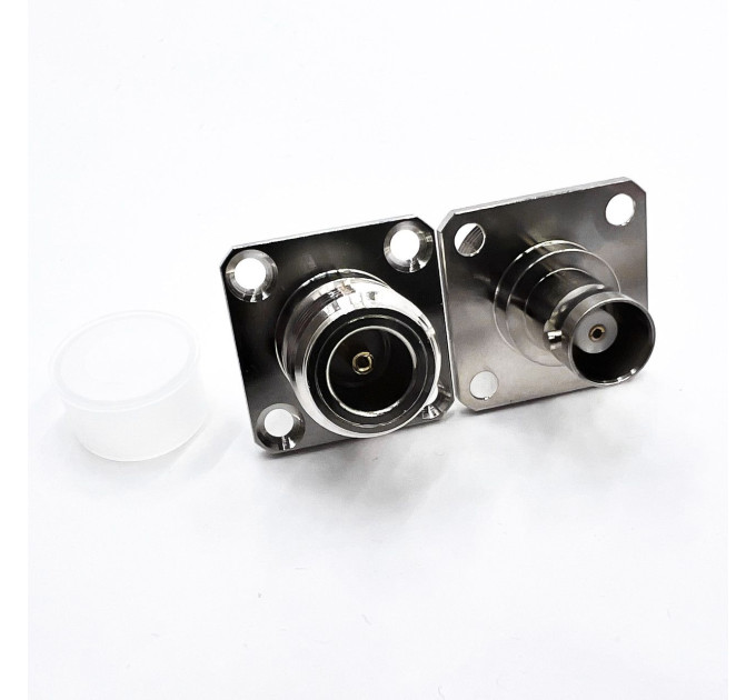 Переходник N-Type-Female - BNC-Female (коннектор мама - мама) фланцевый