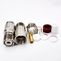 Роз'єм UHF-Female на кабель RG-213 під пайку