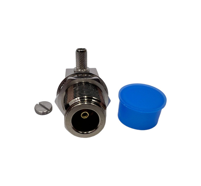 Разъем N-Type-Female на кабель RG-58 под обжим, угловой