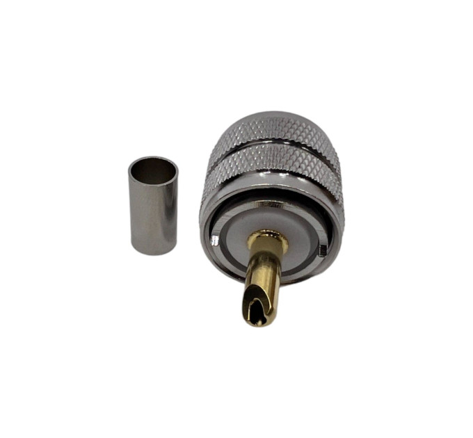 Разъем UHF-Male (PL259) на кабель RG400 под обжим
