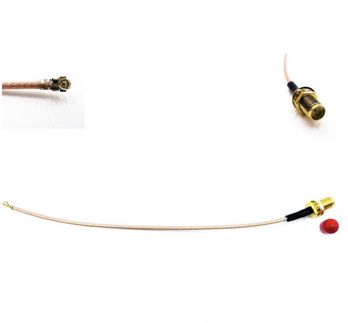 Пигтейл SMA-Female - U.FL ВЧ кабель переходник RG 178 20 см Пигтейл SMA-Female - U.FL ВЧ кабель переходник RG 178 20 см