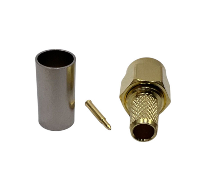 Разъем SMA-Male на кабель RG223 под обжим