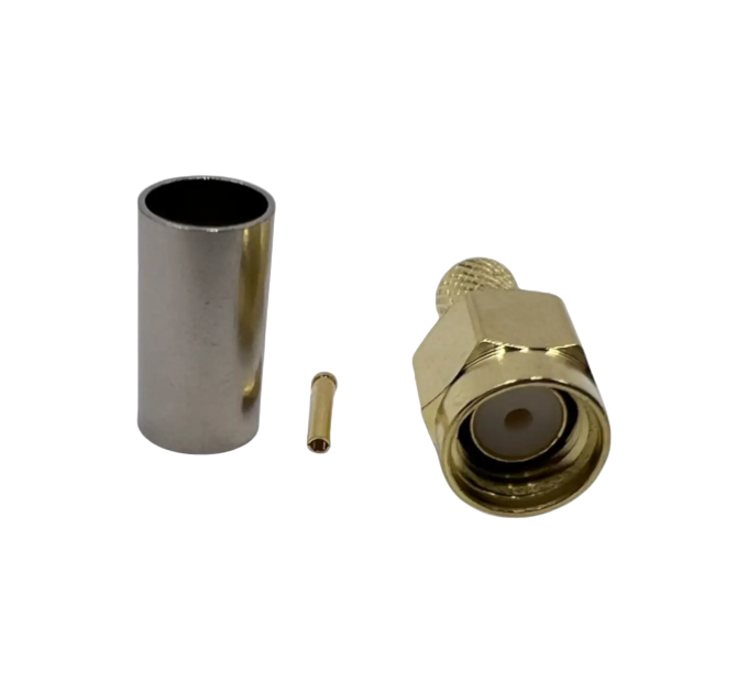 Разъем RP-SMA-Male на кабель RG223 под обжим