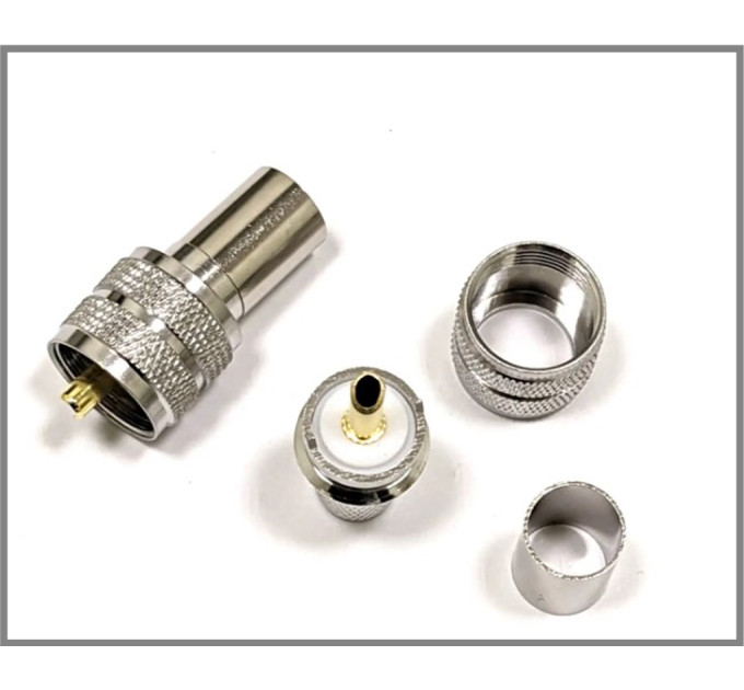 Разъем UHF-Male (PL259) на кабель RG-8/LMR400 под обжим