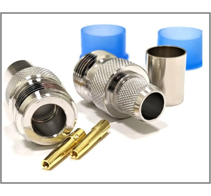 Роз'єм N-Type-Female на кабель RG-8/LMR400 під обтиск