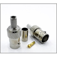 Роз'єм BNC Female на кабель RG-58 під обтиск