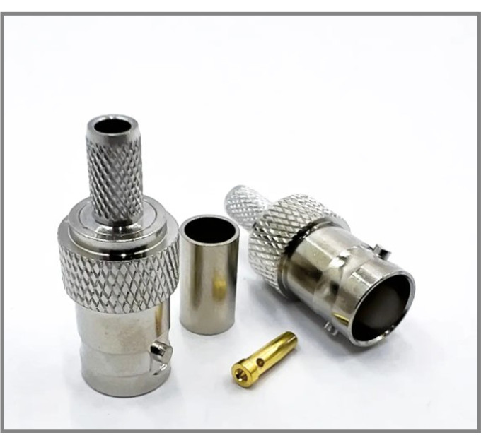 Разъем BNC Female на кабель RG-58 под обжим