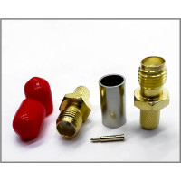 Роз'єм RP-SMA Female на кабель RG-58 під обтиск Роз'єм RP-SMA Female на кабель RG-58 під обтиск