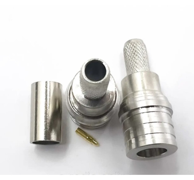 Роз'єм QMA-Female на кабель RG-58 під обтиск