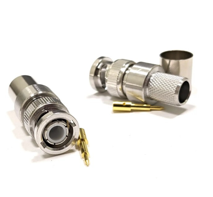 Роз'єм UHF-Male (PL259) на кабель RG-8/LMR400 під обтиск