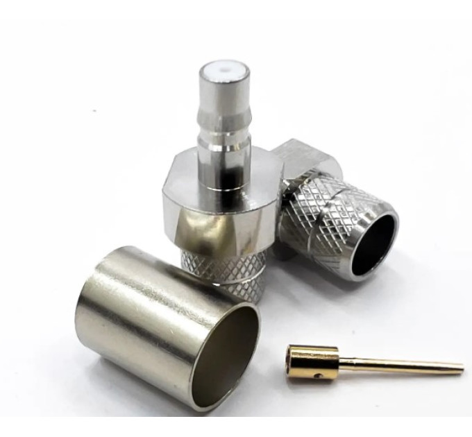 Разъем QMA-Female на кабель RG-8/LMR400 под обжим