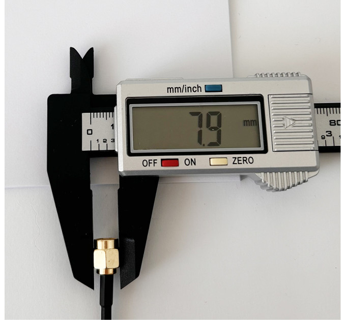 Пигтейл SMA-Male – SMA-Female ВЧ кабель-переходник RG316, длина 30 см.