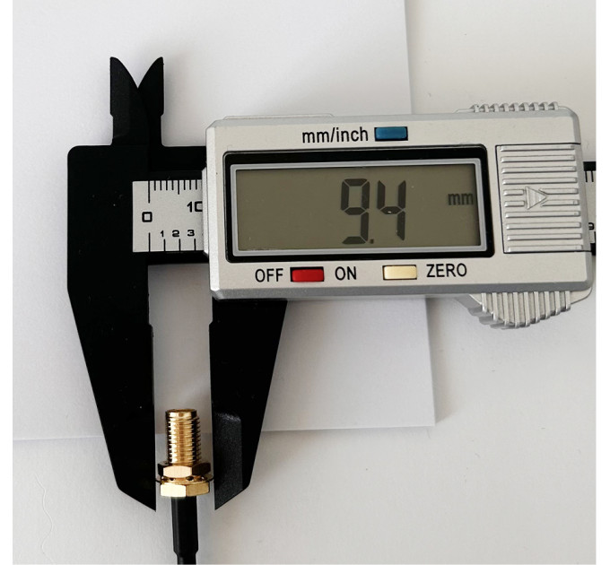 Пигтейл SMA-Male – SMA-Female ВЧ кабель-переходник RG316, длина 30 см.