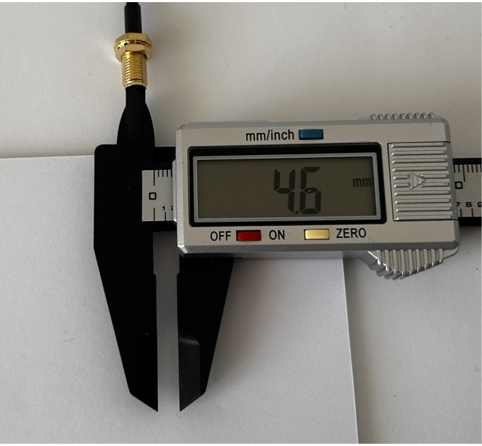 Пигтейл SMA-Male – SMA-Female ВЧ кабель-переходник RG316, длина 30 см.