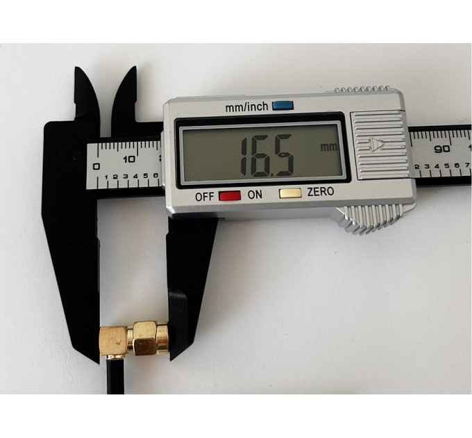 Пигтейл SMA-Male 90° – SMA-Male ВЧ кабель-переходник RG316, длина 30 см, угловой.