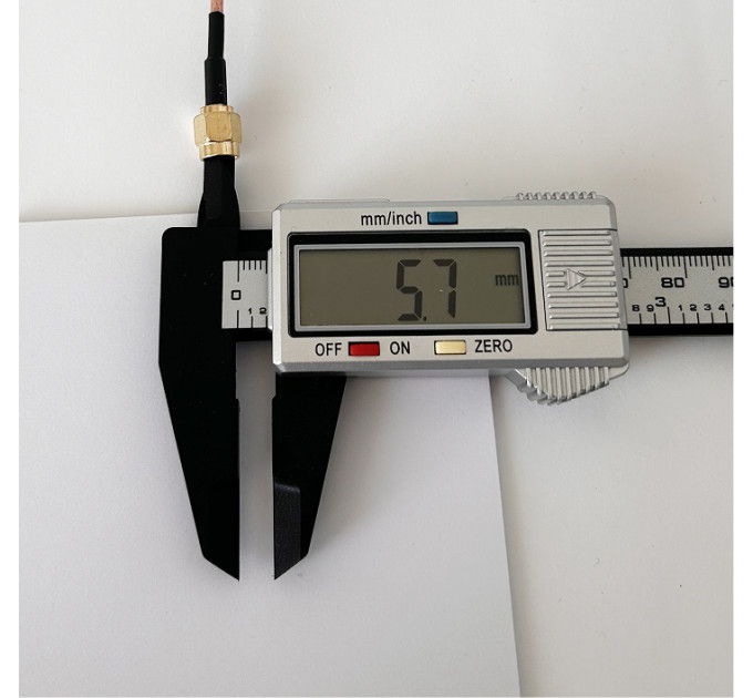 Пигтейл SMA-Male 90° – SMA-Male ВЧ кабель-переходник RG316, длина 30 см, угловой.