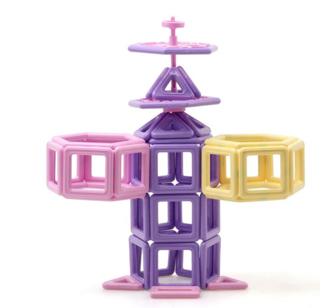 Магнитный конструктор для детей на 123 деталей