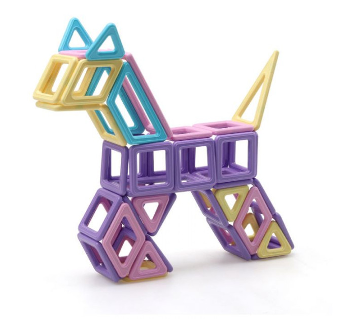 Магнитный конструктор для детей на 123 деталей