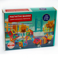 Магнітний конструктор для дітей на 88 деталі Магнітний конструктор для дітей на 88 деталі