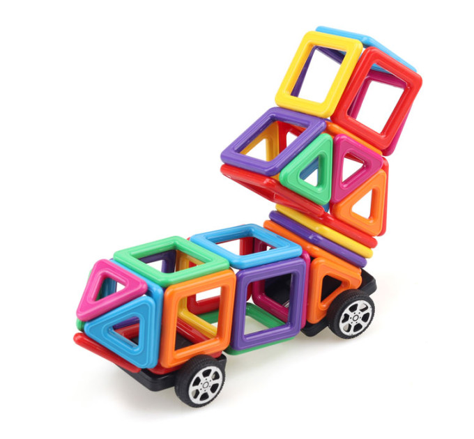 Магнитный конструктор для детей на 66 деталей