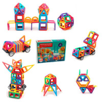 Магнітний конструктор для дітей на 66 деталі Магнітний конструктор для дітей на 66 деталі