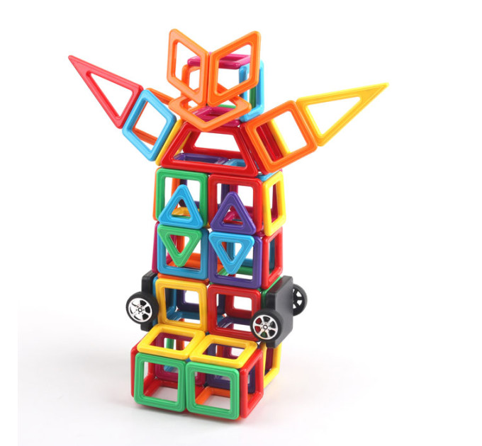 Магнитный конструктор для детей на 66 деталей