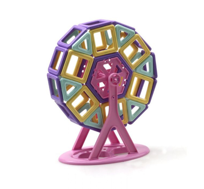 Магнитный конструктор для детей на 123 деталей