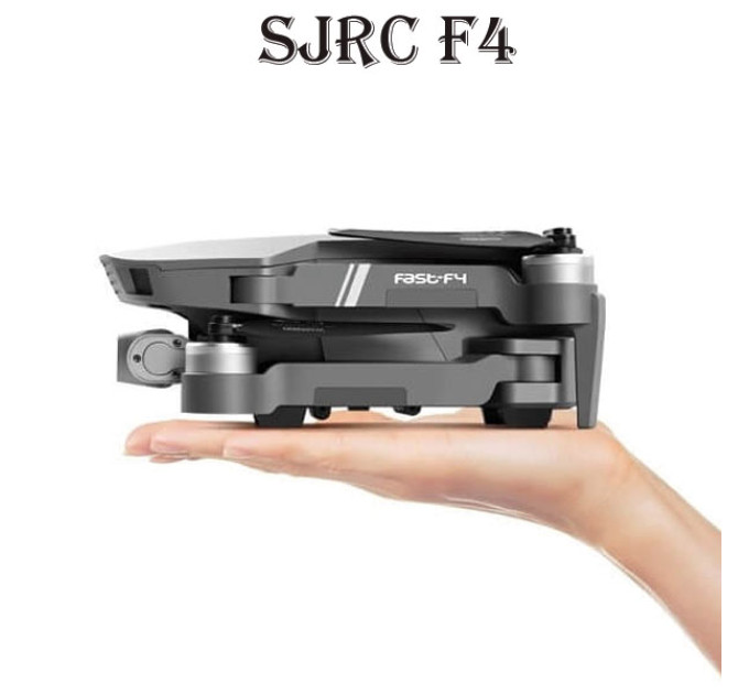 Квадрокоптер SJRC F4 − дрон з 6K і HD камерами, 2-х осьовою EIS стабілізацією, GPS, FPV, БК мотори, 2 км, до 25 хв. + сумка