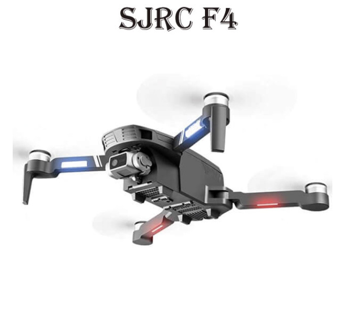 Квадрокоптер SJRC F4 − дрон з 6K і HD камерами, 2-х осьовою EIS стабілізацією, GPS, FPV, БК мотори, 2 км, до 25 хв. + сумка