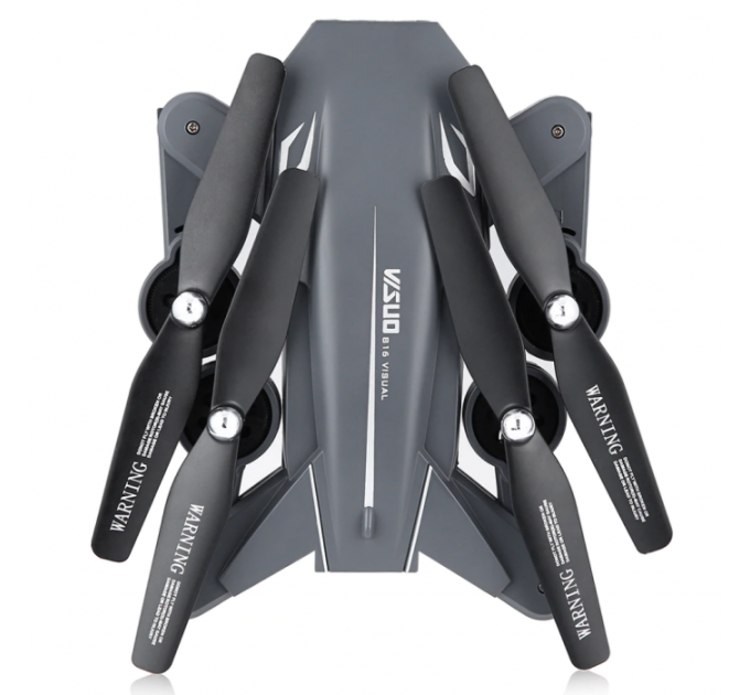 Квадрокоптер Visuo XS816 з 4K і HD камерами, FPV, оптичним утриманням позиції, до 20 хв. польоту (Сірий)