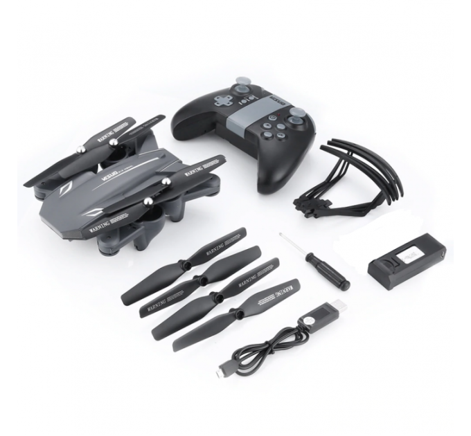 Квадрокоптер Visuo XS816 з 4K і HD камерами, FPV, оптичним утриманням позиції, до 20 хв. польоту (Сірий)