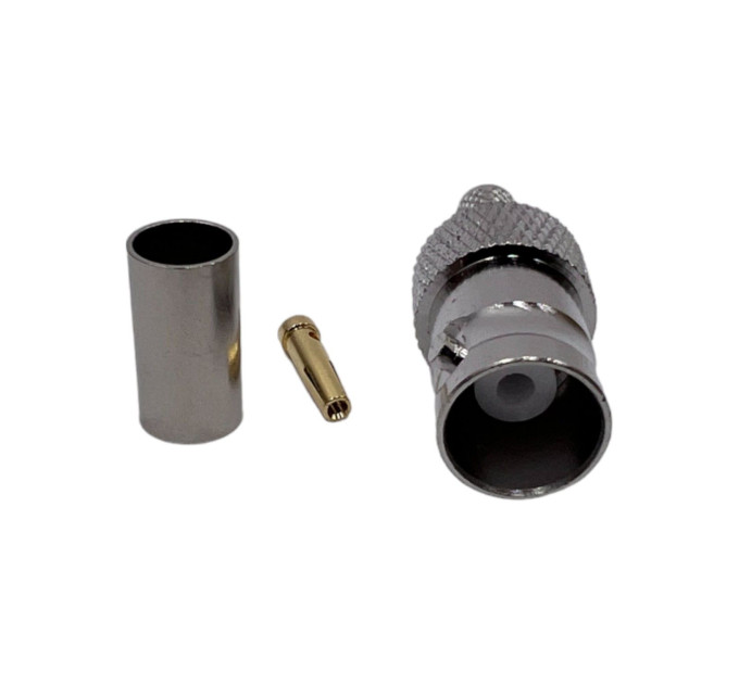 Разъем BNC-Female на кабель RG223 под обжим