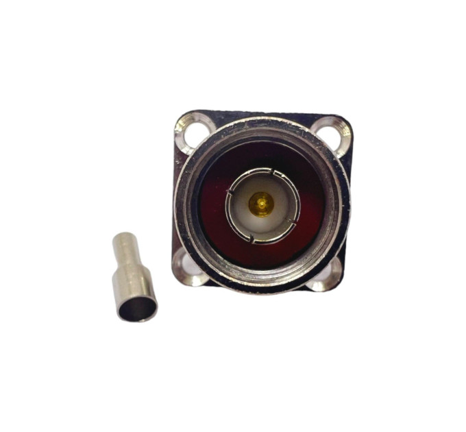 Разъем N-Type-Male папа на кабель RG316 фланцевый