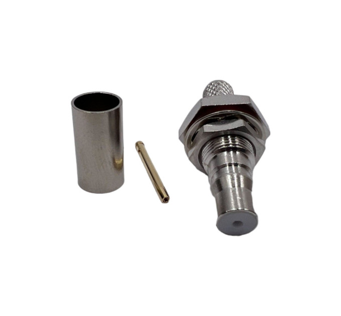 Разъем QMA-Female на кабель RG223 под обжим