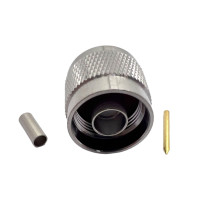 Роз'єм N-Type-Male на кабель RG174 під обжим Роз'єм N-Type-Male на кабель RG174 під обжим