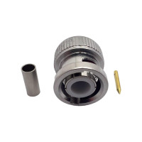 Роз'єм BNC-Male-RG174 на кабель RG174 під обтиск Роз'єм BNC-Male-RG174 на кабель RG174 під обтиск