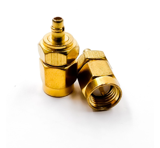 Переходник MMCX-Male - SMA-Male (коннектор папа - папа) Переходник MMCX-Male - SMA-Male (коннектор папа - папа)