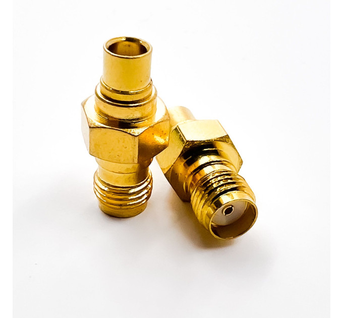 Переходник MCX-Female - SMA-Female (коннектор мама - мама) Переходник MCX-Female - SMA-Female (коннектор мама - мама)