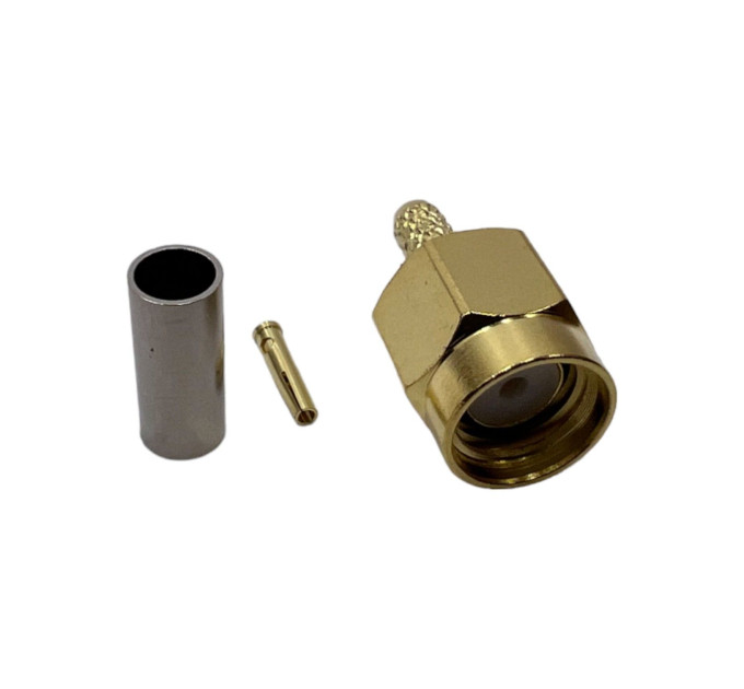 Разъем RP-SMA-Male на кабель RG316 под обжим