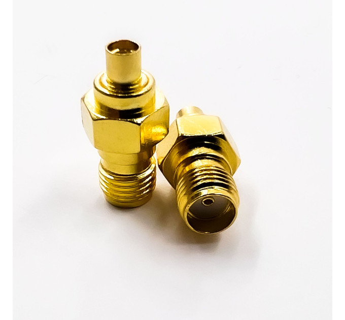 Переходник MMCX-Female - SMA-Female (коннектор папа - мама) Переходник MMCX-Female - SMA-Female (коннектор папа - мама)